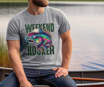 Weekend Hooker Grey Tee - The Red Rival