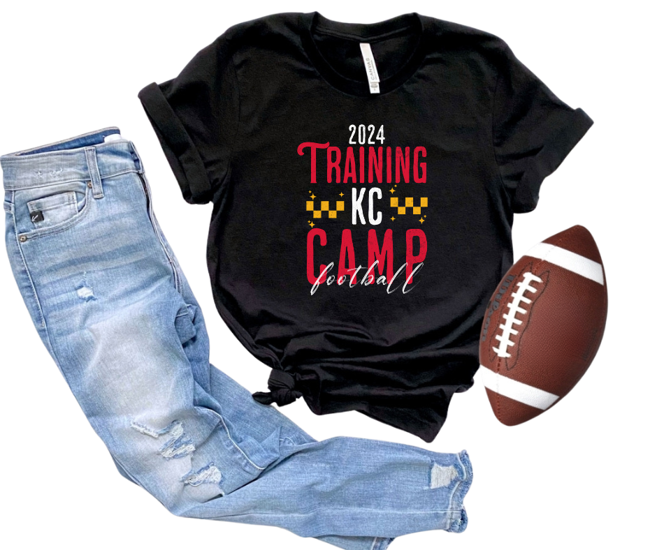 2024 Training KC CAMP Football Black Tee - The Red Rival