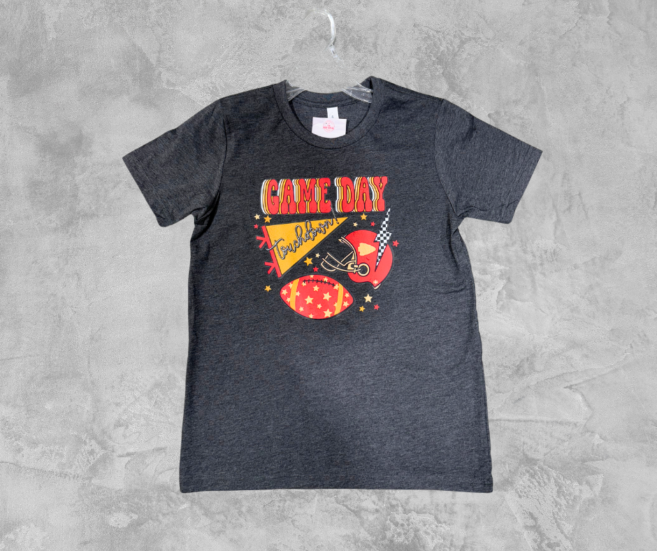 READY TO SHIP - Game Day Icons Dark Grey Tee (FINAL SALE)