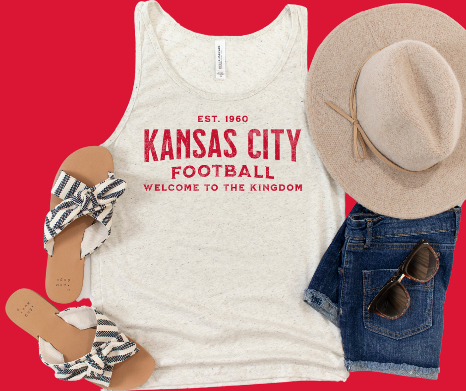 Kansas City Football Welcome to the Kingdom Oatmeal Tank - The Red Rival