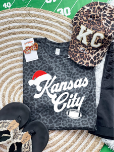 Leopard Kansas City on Red T-Shirt