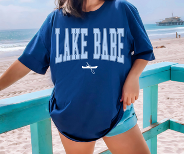 Lake Babe Navy Tee - The Red Rival