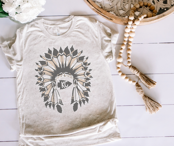 Neutral KC Headdress Oatmeal Tee - The Red Rival