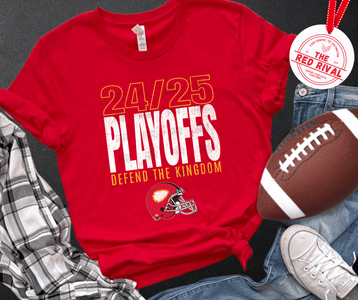 24/25 Playoffs Defend The Kingdom Red Tee or Sweatshirt - Tees - The Red Rival