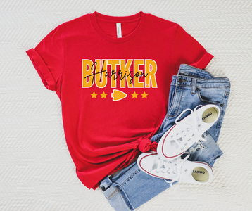 Harrison Butker Stars Red Tee - The Red Rival