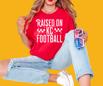 Raised on KC Football Red Tee - The Red Rival