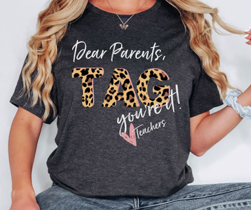 Dear Parents Tag You're It Grey Tee - The Red Rival