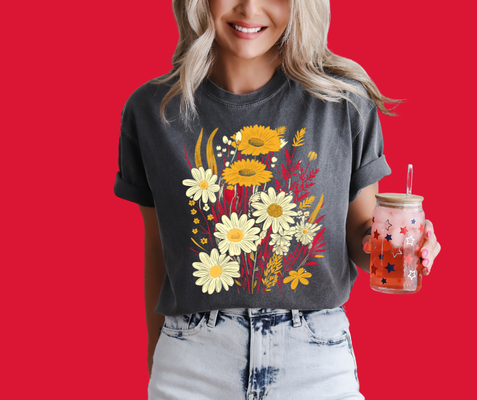 KC Wildflowers Pepper Tee - The Red Rival