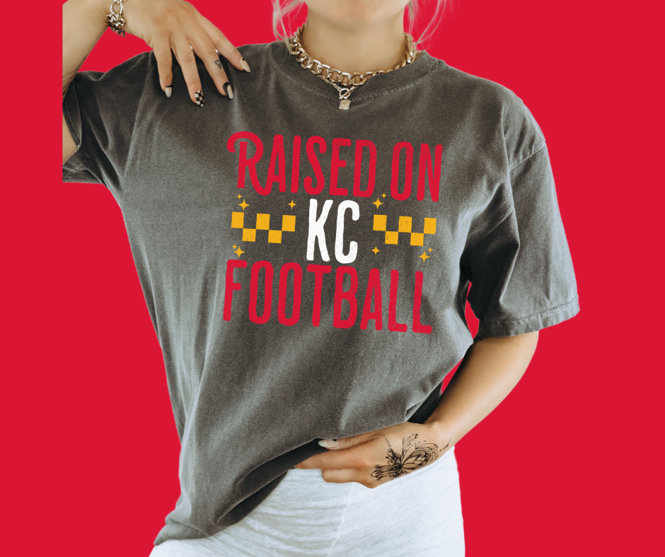 Raised on KC Football Pepper Tee - The Red Rival