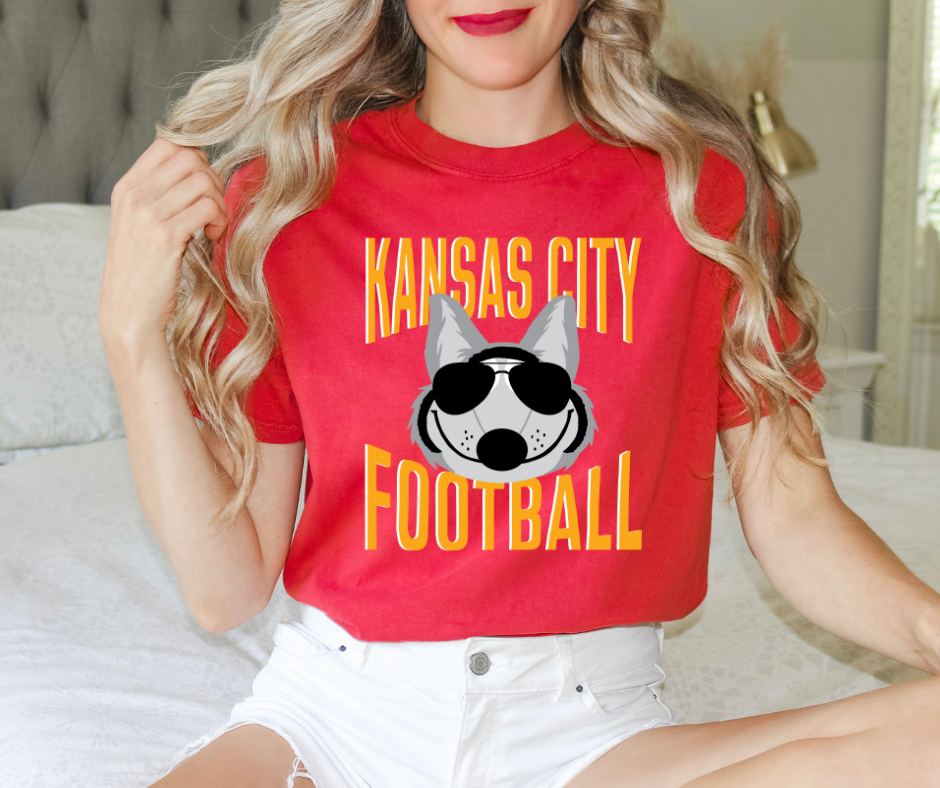 Kansas City Wolf Football Red Tee - The Red Rival