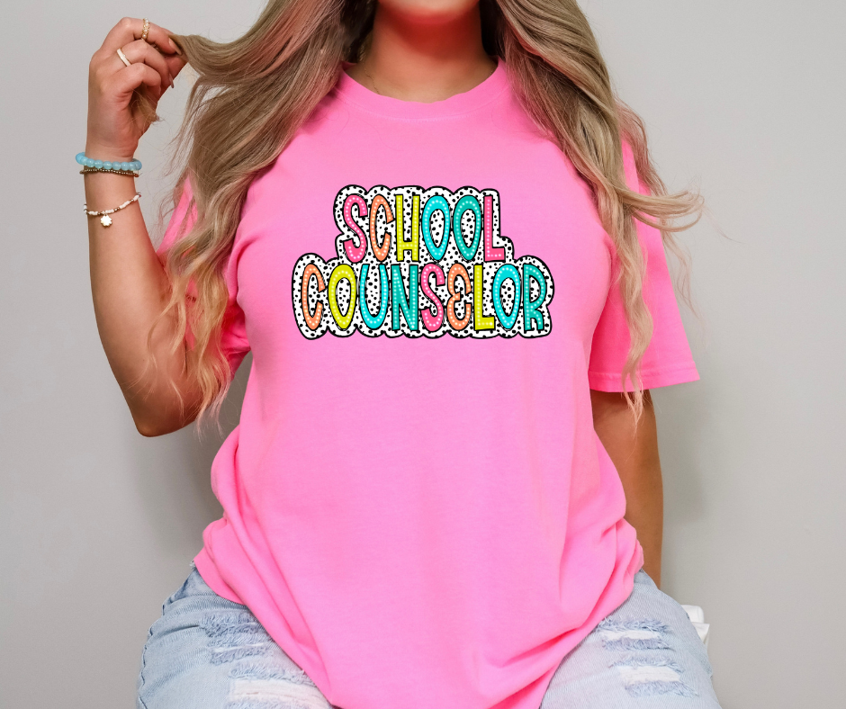 Counselor Dot Light Charity Pink Tee - The Red Rival