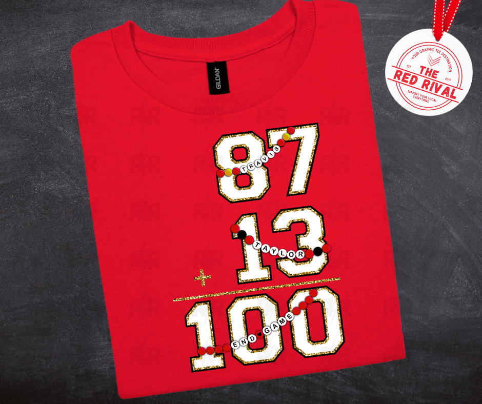 87+13=100 Red Tee or Sweatshirt - Tees - The Red Rival