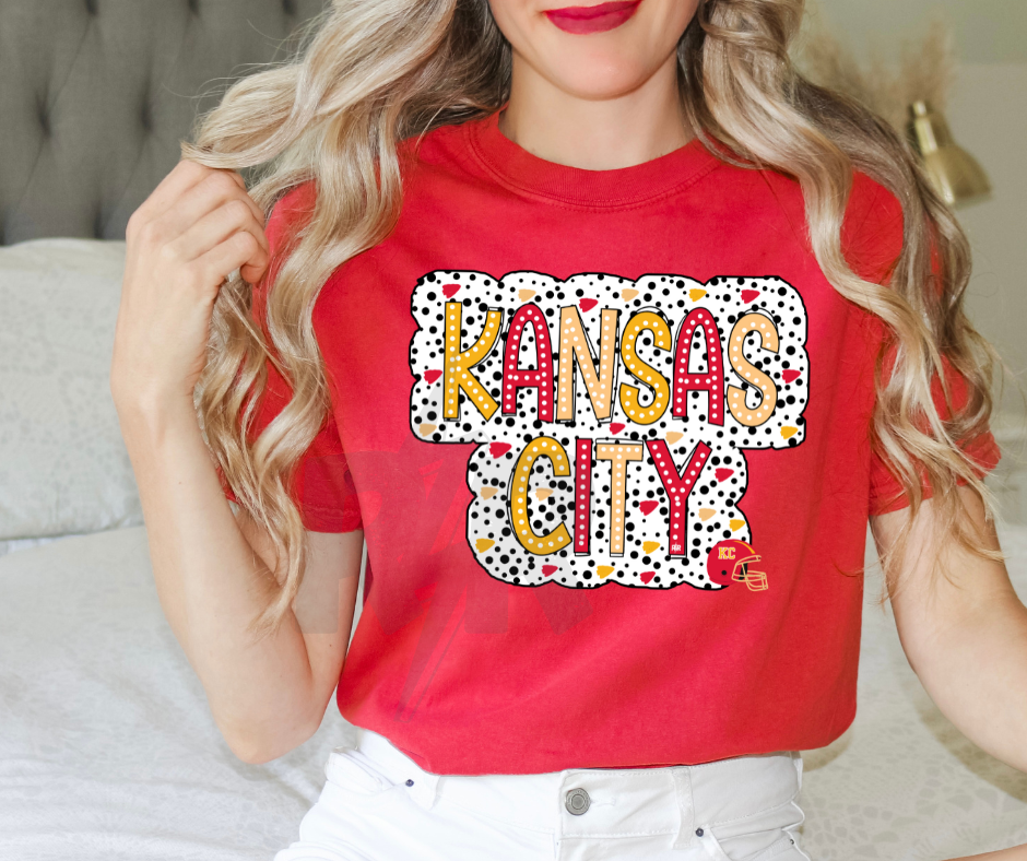 Kansas City Dots Red Tee - The Red Rival