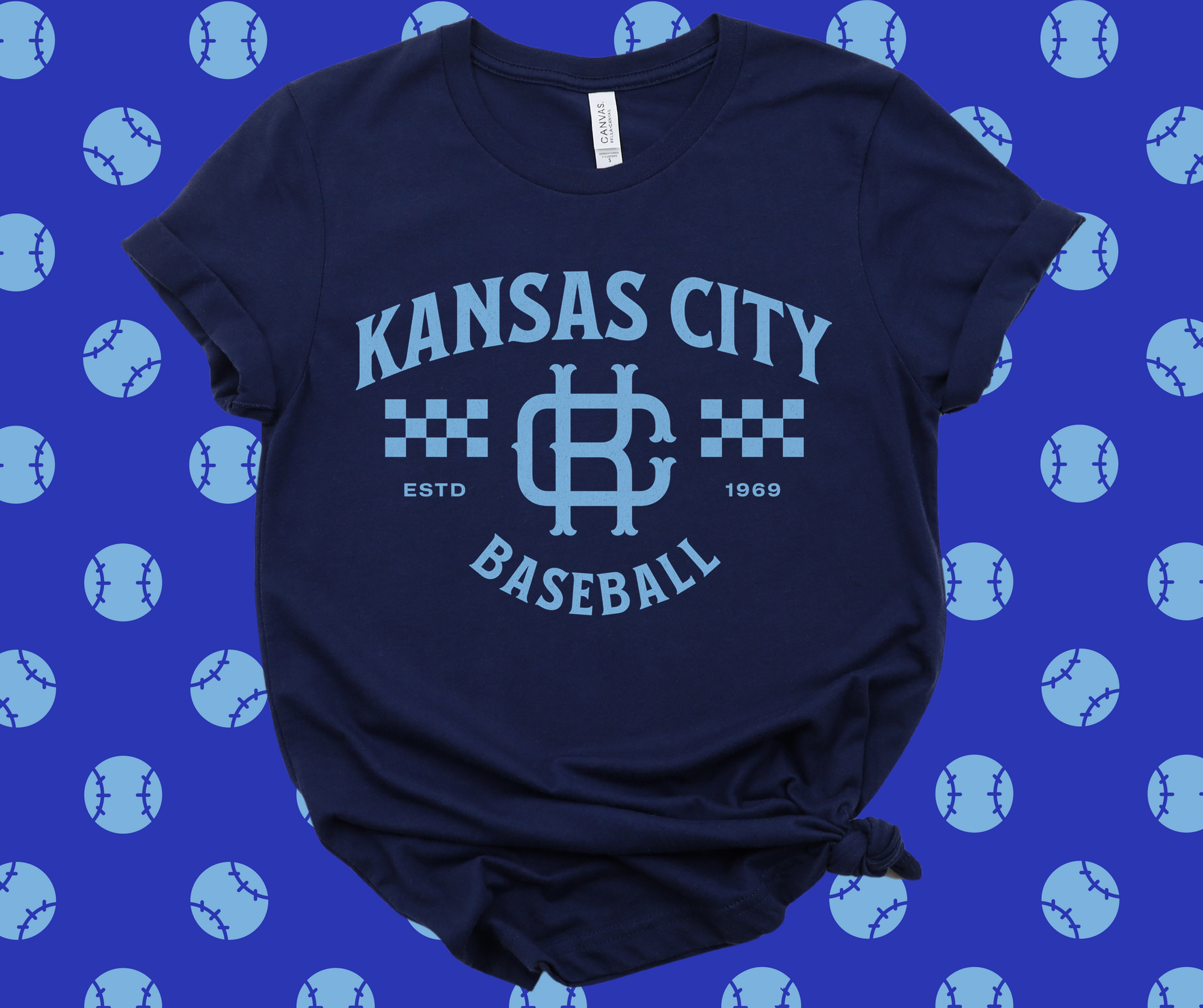 Vintage Kansas City Navy Graphic Tee - The Red Rival