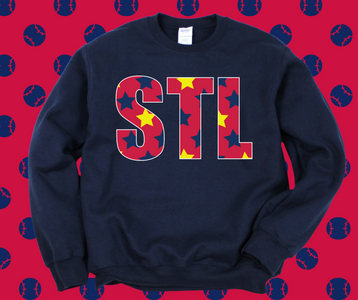 STL Stars Navy Graphic Sweatshirt - The Red Rival