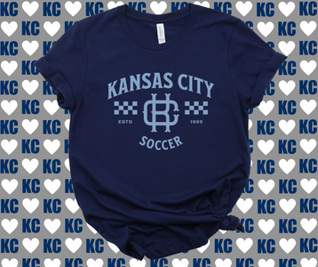 Vintage Kansas City Soccer Navy Tee - The Red Rival