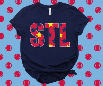 STL Stars Navy Graphic Tee - The Red Rival