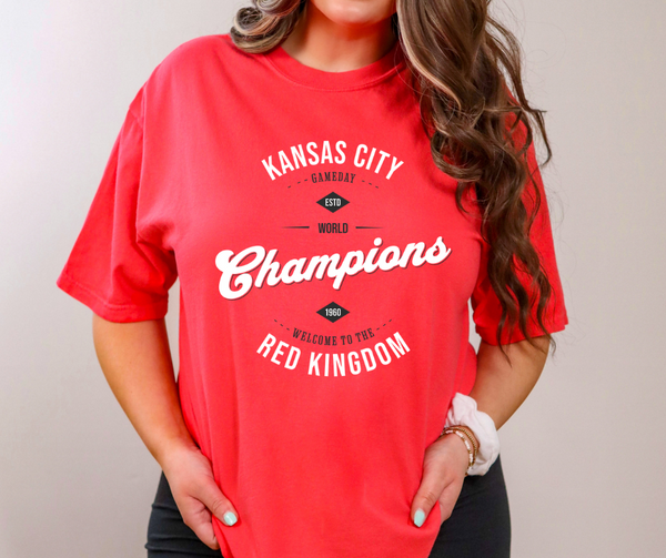 Chiefs Red Kingdom Shirt, Kansas City Chiefs Short Sleeve Tee Tops