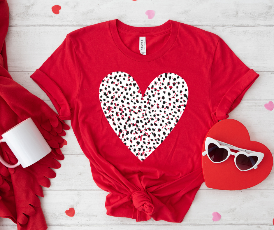 Dot Heart Red Tee