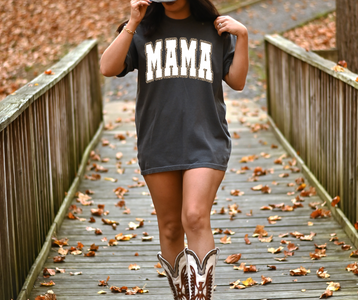 Mama Leopard Outlined Pepper Graphic Tee - The Red Rival