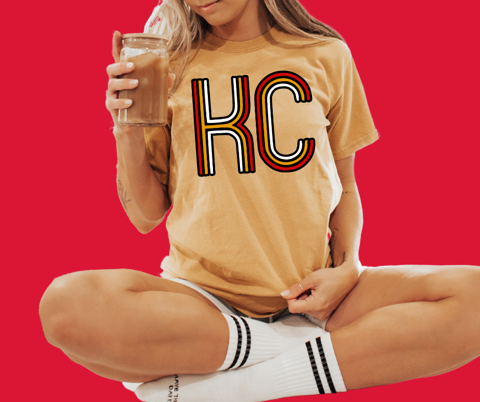 Retro KC Mustard Tee - The Red Rival