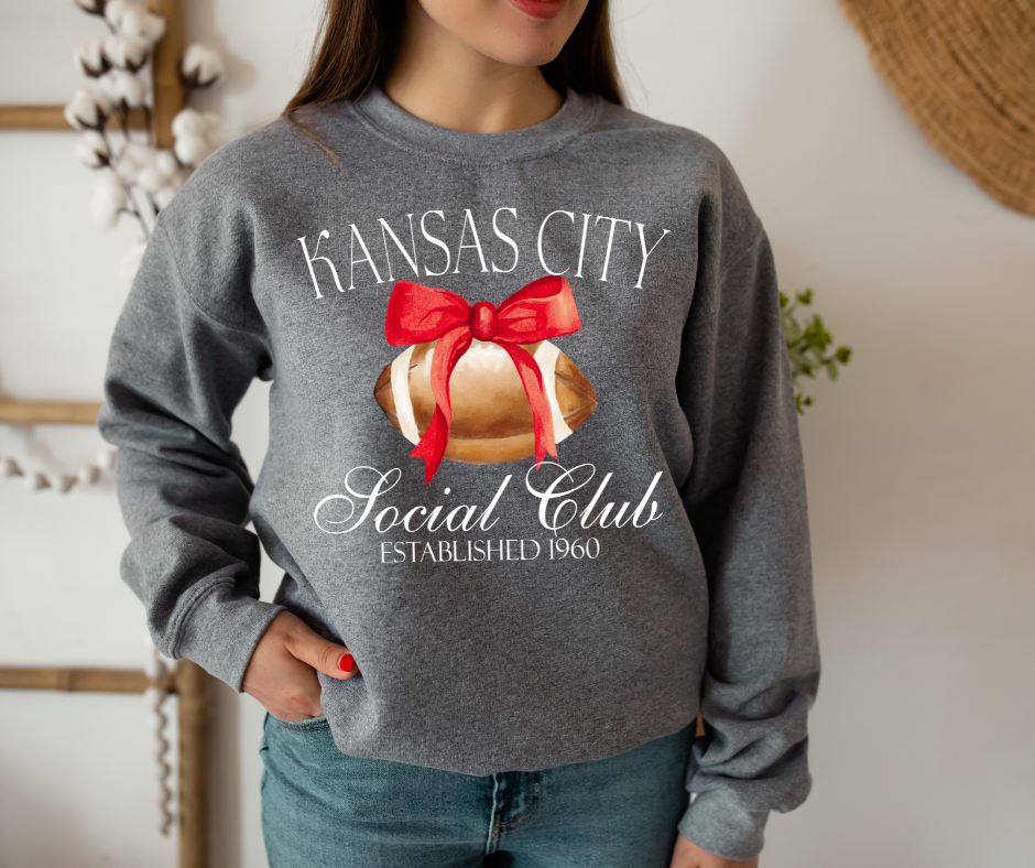 Kansas City Social Club Grey Sweatshirt - The Red Rival