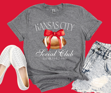 Kansas City Social Club Grey Tee - The Red Rival