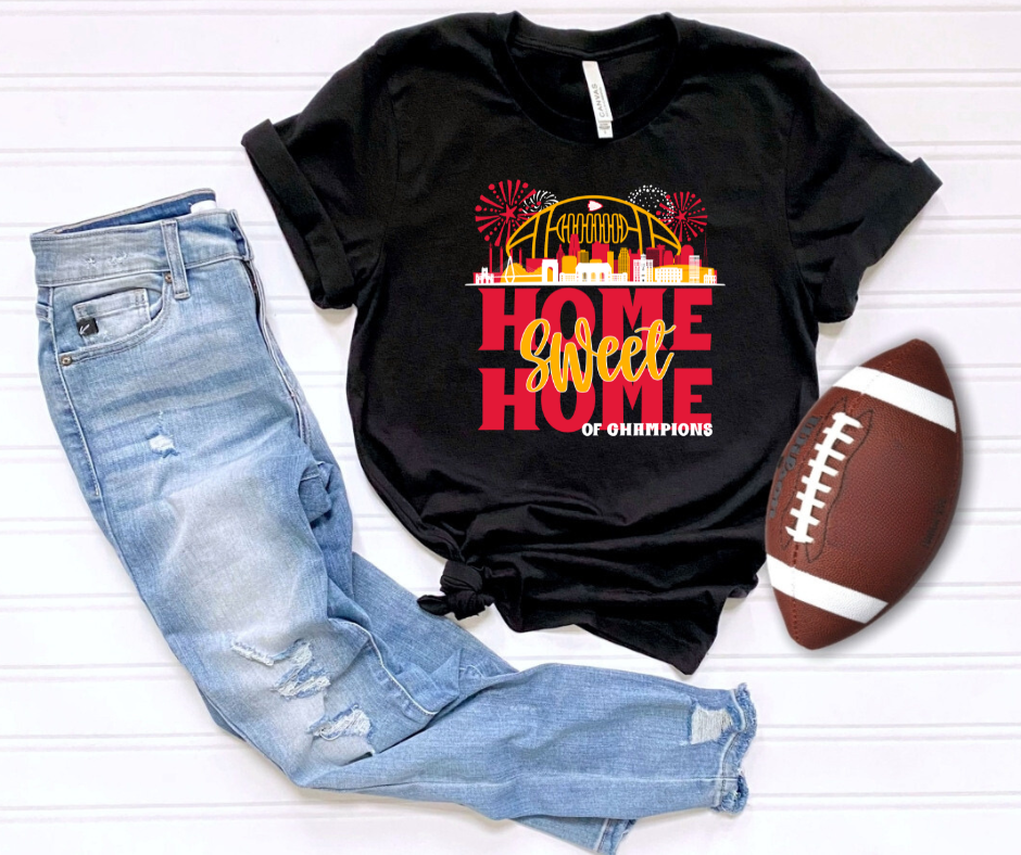 KC Home Sweet Home Black Tee - The Red Rival