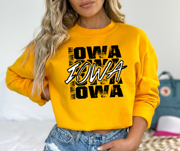 Iowa Repeat Gold Sweatshirt - The Red Rival