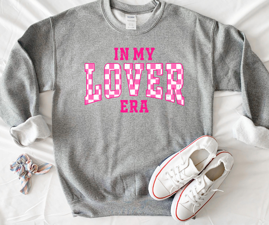 Pink In My Lover Era Grey Sweatshirt