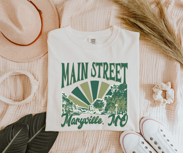 Main Street Maryville, MO Cream Colored Tee - The Red Rival