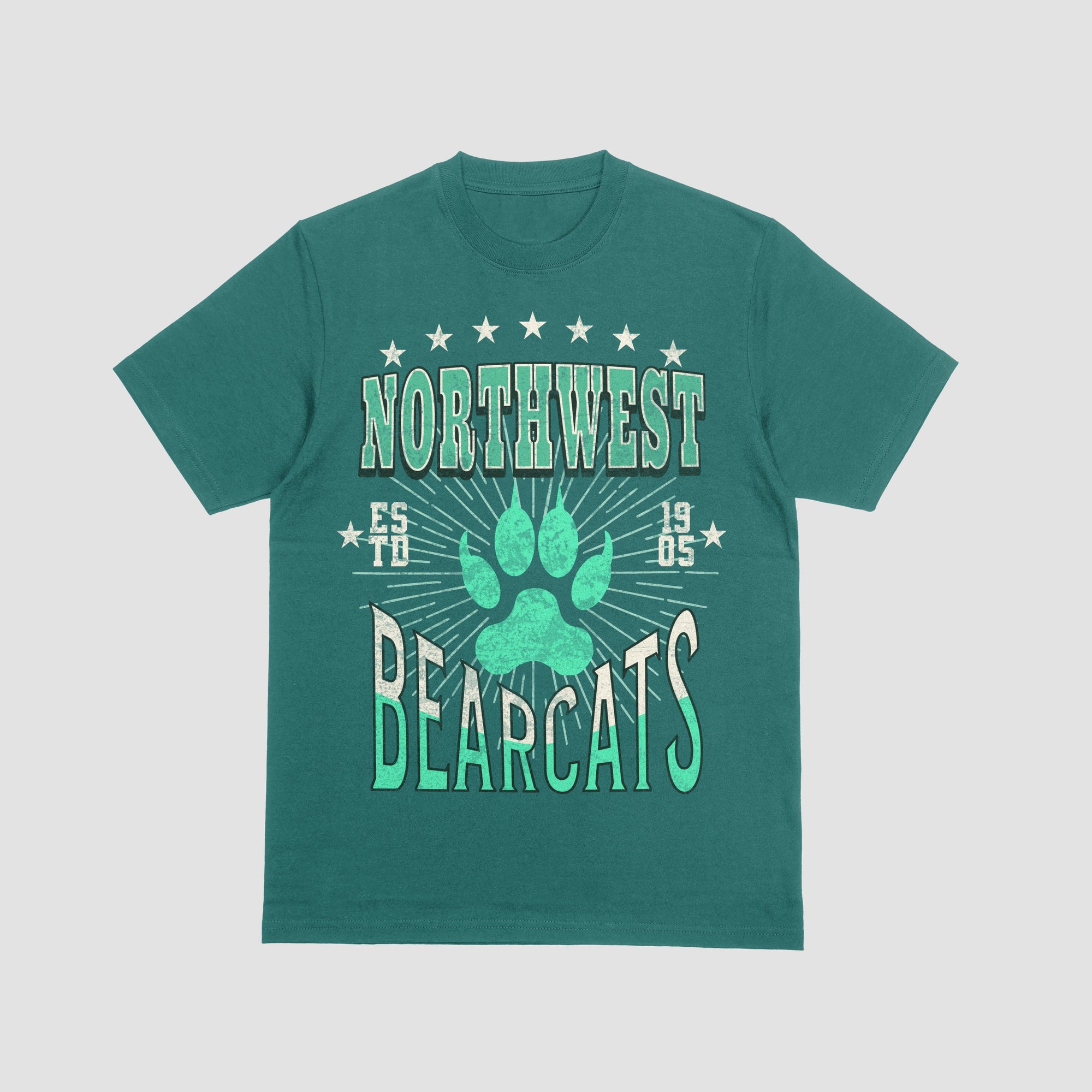 Northwest Bearcats Dark GREEN Tee - The Red Rival