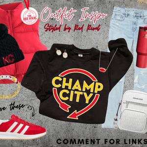 Champ City Black Sweatshirt or Tee - Tees - The Red Rival