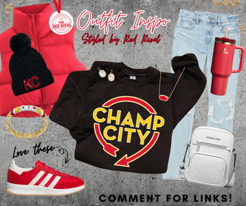 Champ City Black Sweatshirt or Tee - Tees - The Red Rival