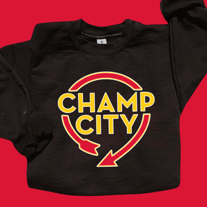 Champ City Black Sweatshirt or Tee - Tees - The Red Rival