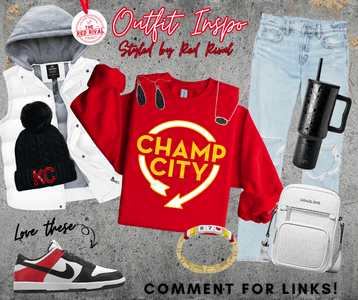 Champ City Red Tee or Sweatshirt - Tees - The Red Rival