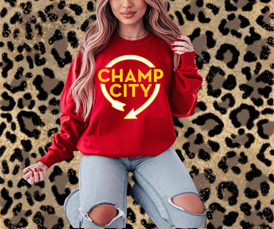 Champ City Red Tee or Sweatshirt - Tees - The Red Rival