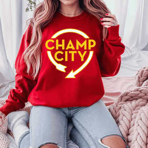 Champ City Red Tee or Sweatshirt - Tees - The Red Rival