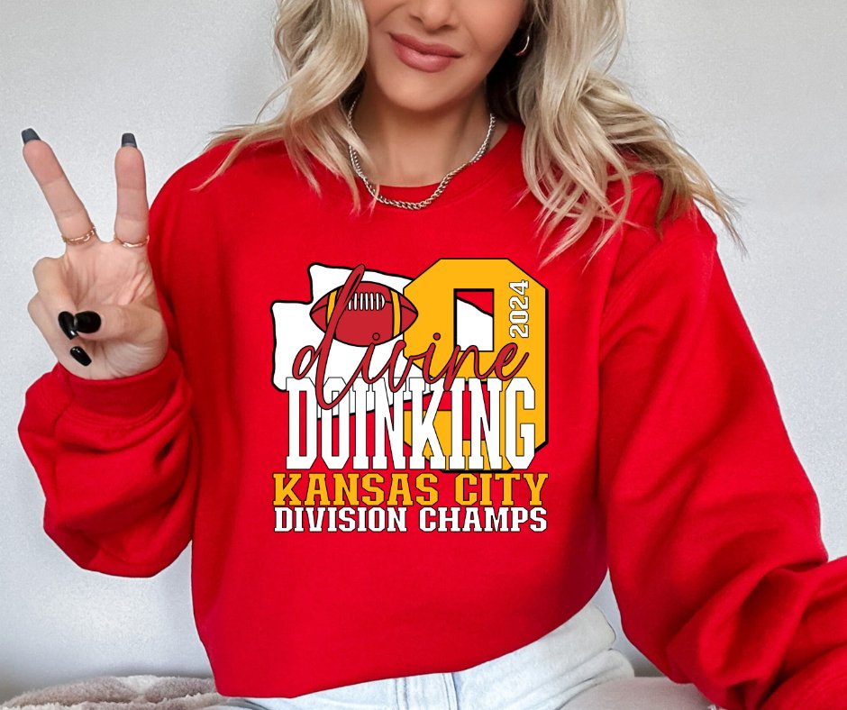 Divine Doinking RED Sweatshirt or Tshirt (FINAL SALE) - Wholesale - The Red Rival