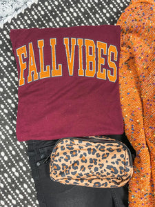 Fall Vibes Burgundy Tee - Apparel & Accessories - The Red Rival