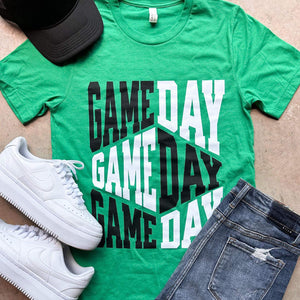 Game Day Repeat Green Tee - Tees - The Red Rival