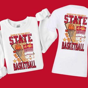 IOWA St (MAROON) Basketball Tickets WHITE Sweatshirt or Tee - Wholesale - The Red Rival