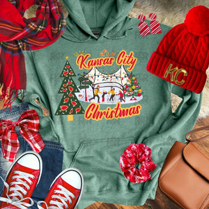 It's a Kansas City Christmas Crown Center Hoodie (Select Your Color) - Tees & Sweatshirts - The Red Rival