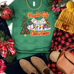 It's a Kansas City Christmas Crown Center Tee (Select Your Color) - Tees & Sweatshirts - The Red Rival