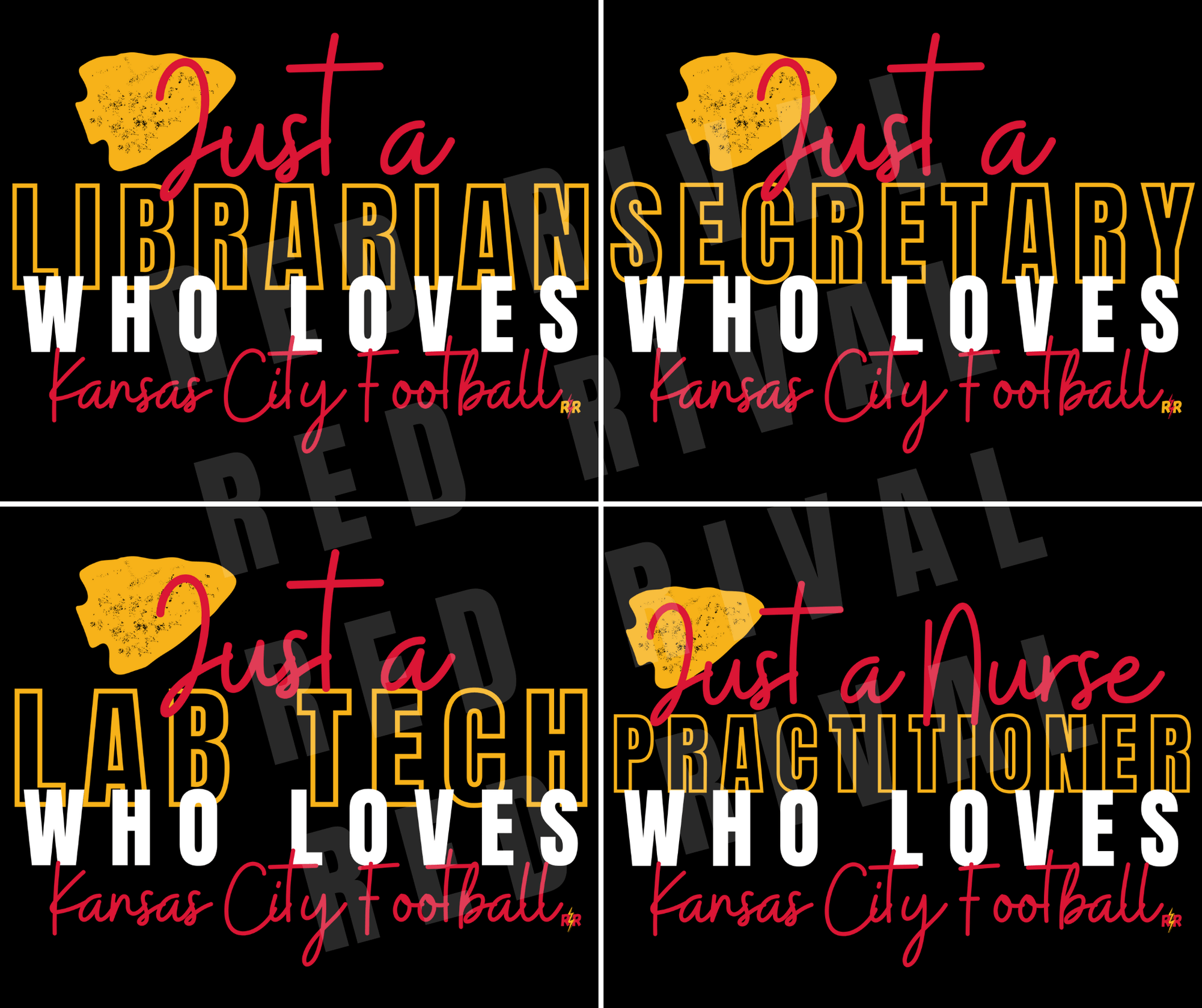 Just A CUSTOM OCCUPATION Who Loves Kansas City Football Grey Sweatshirt - Tees - The Red Rival