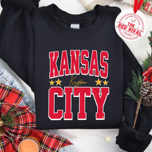 Kansas City Kingdom Black Sweatshirt or Tshirt (FINAL SALE) - Apparel & Accessories - The Red Rival