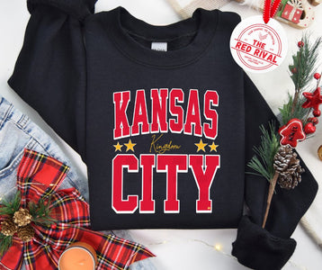 Kansas City Kingdom Black Sweatshirt or Tshirt (FINAL SALE) - Apparel & Accessories - The Red Rival