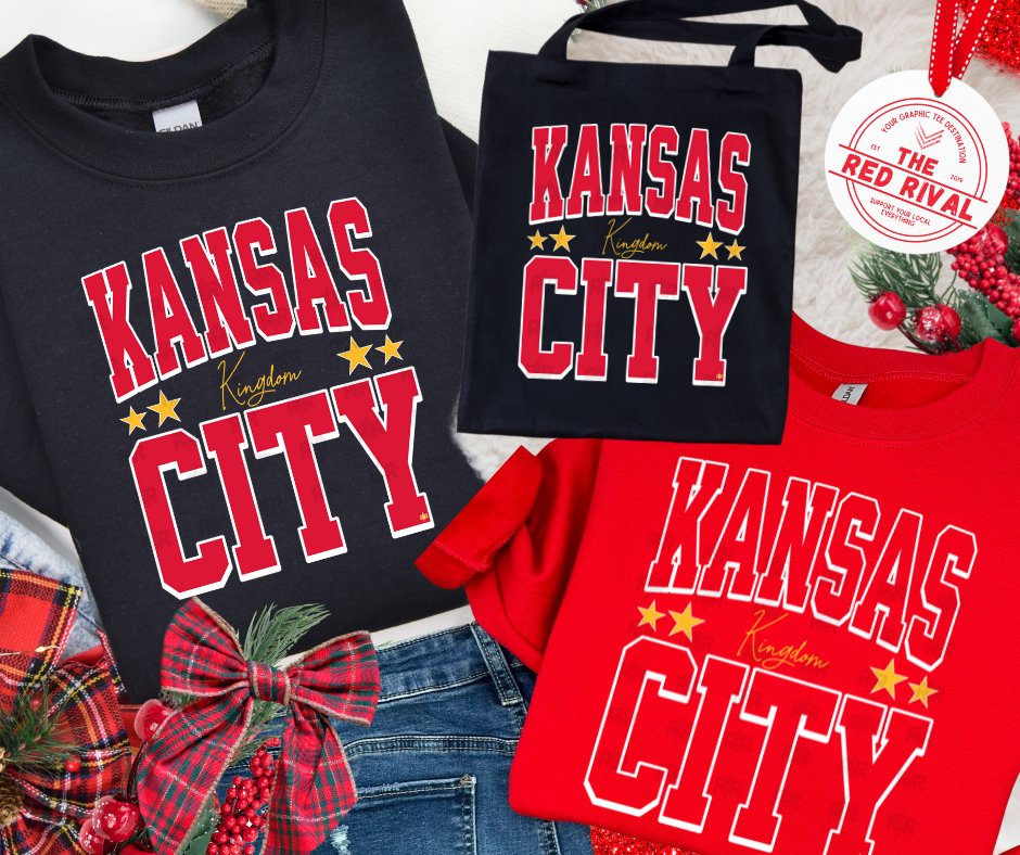 Kansas City Kingdom Black Sweatshirt or Tshirt (FINAL SALE) - Apparel & Accessories - The Red Rival