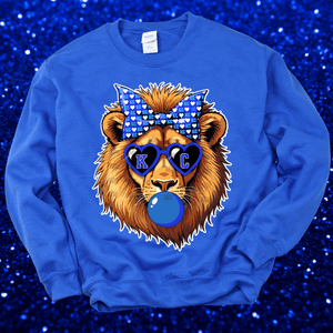 KC Lion Blue Bubble Royal Blue Tee or Sweatshirt - Tees - The Red Rival