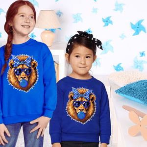 KC Lion Blue Bubble Royal Blue Tee or Sweatshirt - Tees - The Red Rival